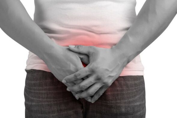 dolore in un uomo con prostatite
